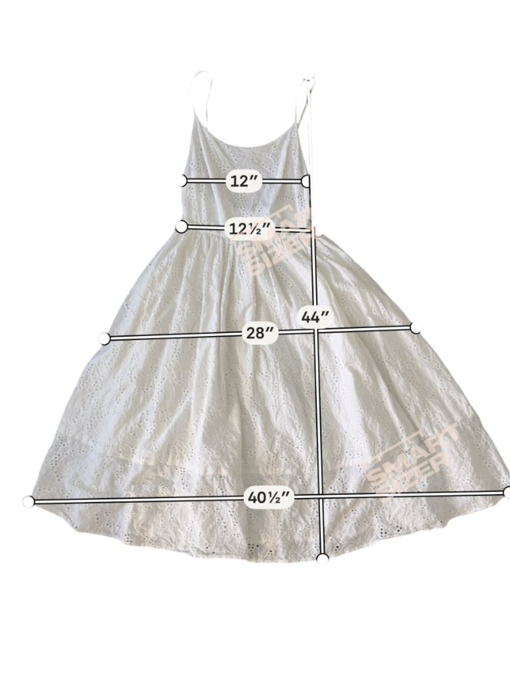 Rachel Antonoff White Eyelet Princess Dress Midi-Cotton- Size 6- MSRP $299 - Picture 5 of 16
